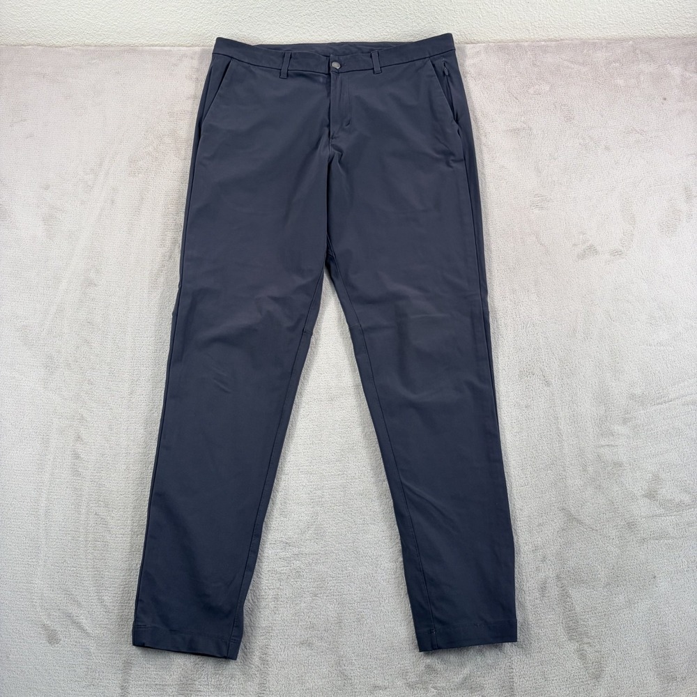 Lululemon Commission Slim Stretch Chino Golf Travel Pants in Grey Men 36x32